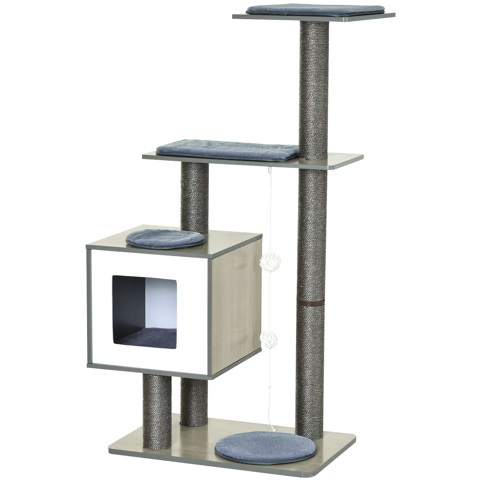 47" Multilevel Cat Tree - Grey