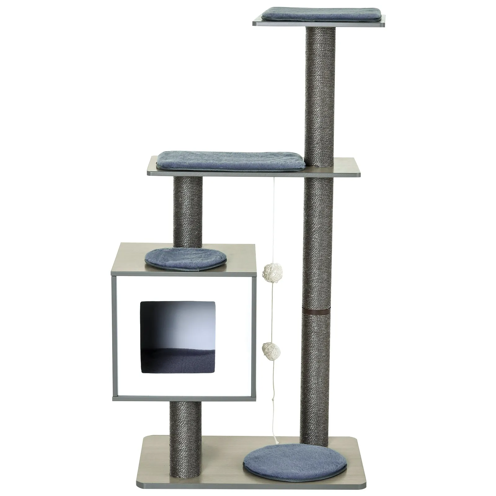 47" Multilevel Cat Tree - Grey