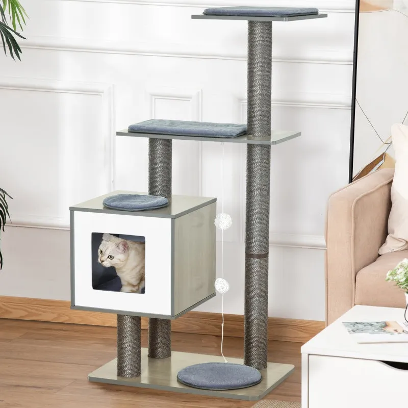 47" Multilevel Cat Tree - Grey