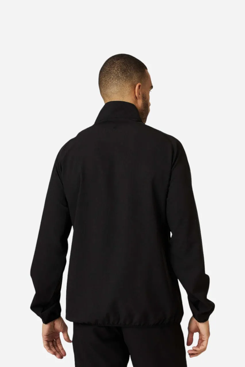 7 Diamonds Oxygenate Solid Quarter-Zip Pullover in Black