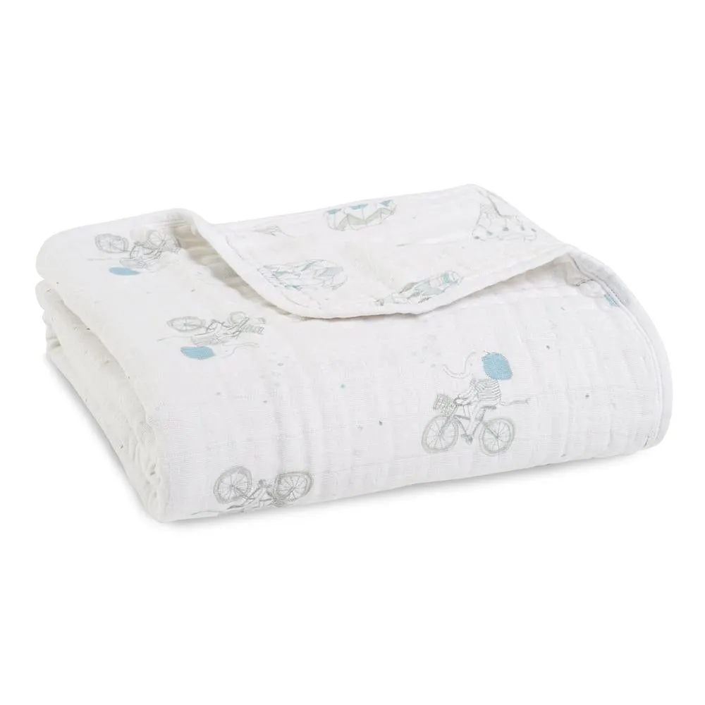 Aden and Anais Classic Dream Blanket - Night Sky Reverie Elephants