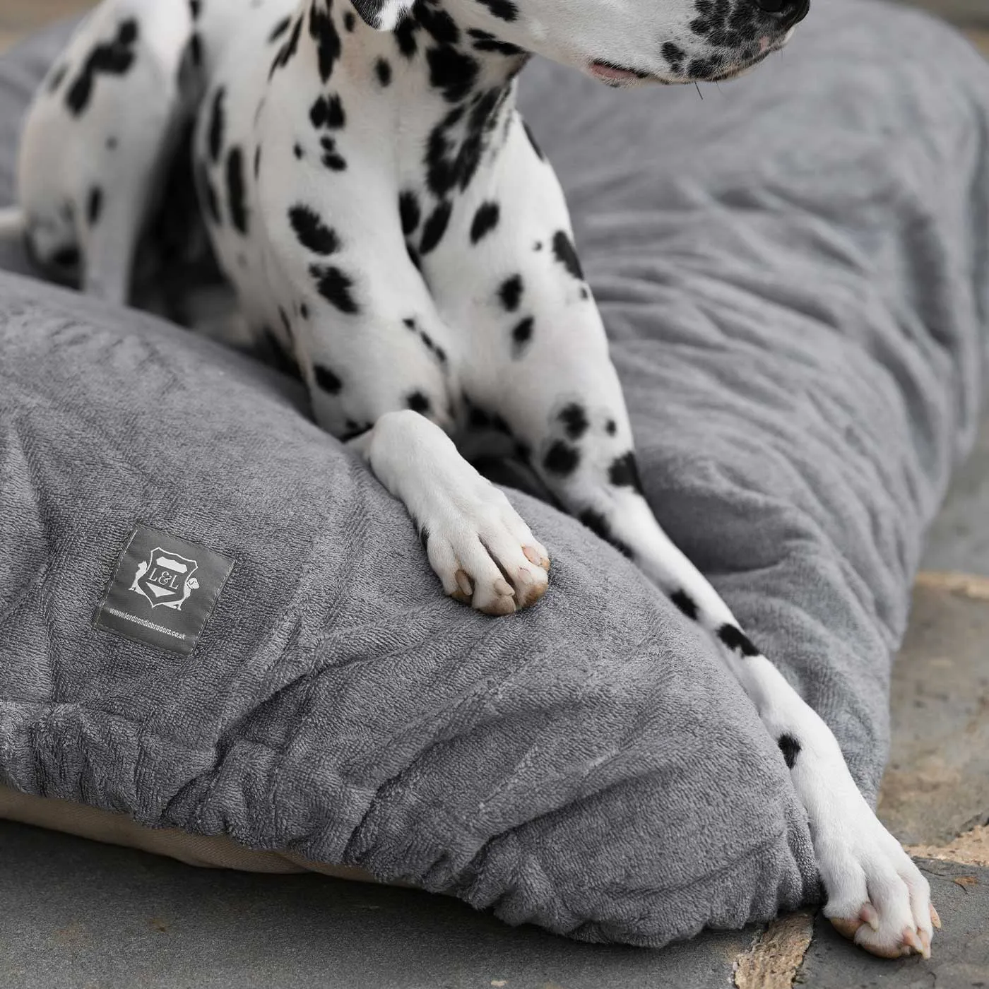 Bamboo Drying Cushion Cover in Gun Metal by Lords & Labradors