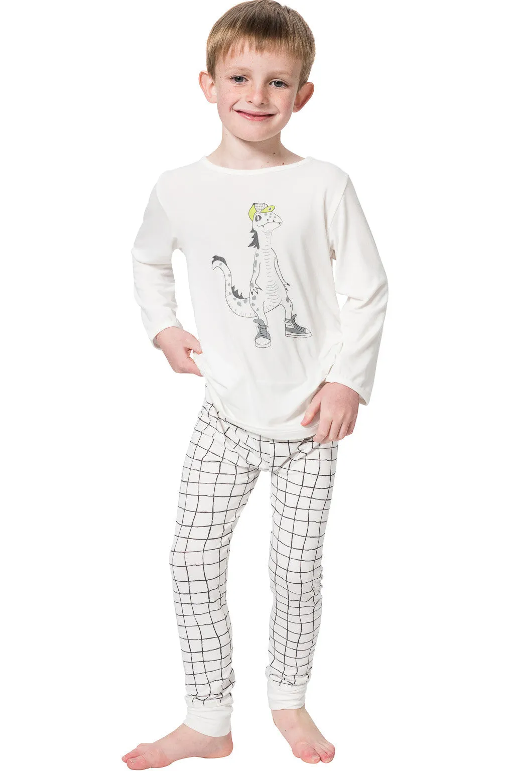 Bamboo long John Pyjamas - Lounge lizard