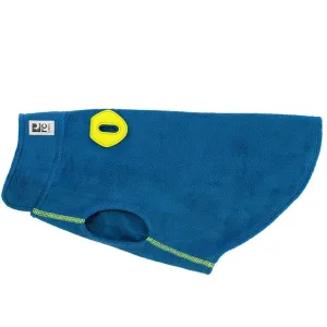 Baseline Fleece Dog Coat, Blue/Tennis