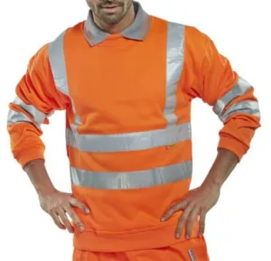 Beeswift Hi Vis Sweatshirt Jumper Class 3 En471 RIS 3279 - Bssen