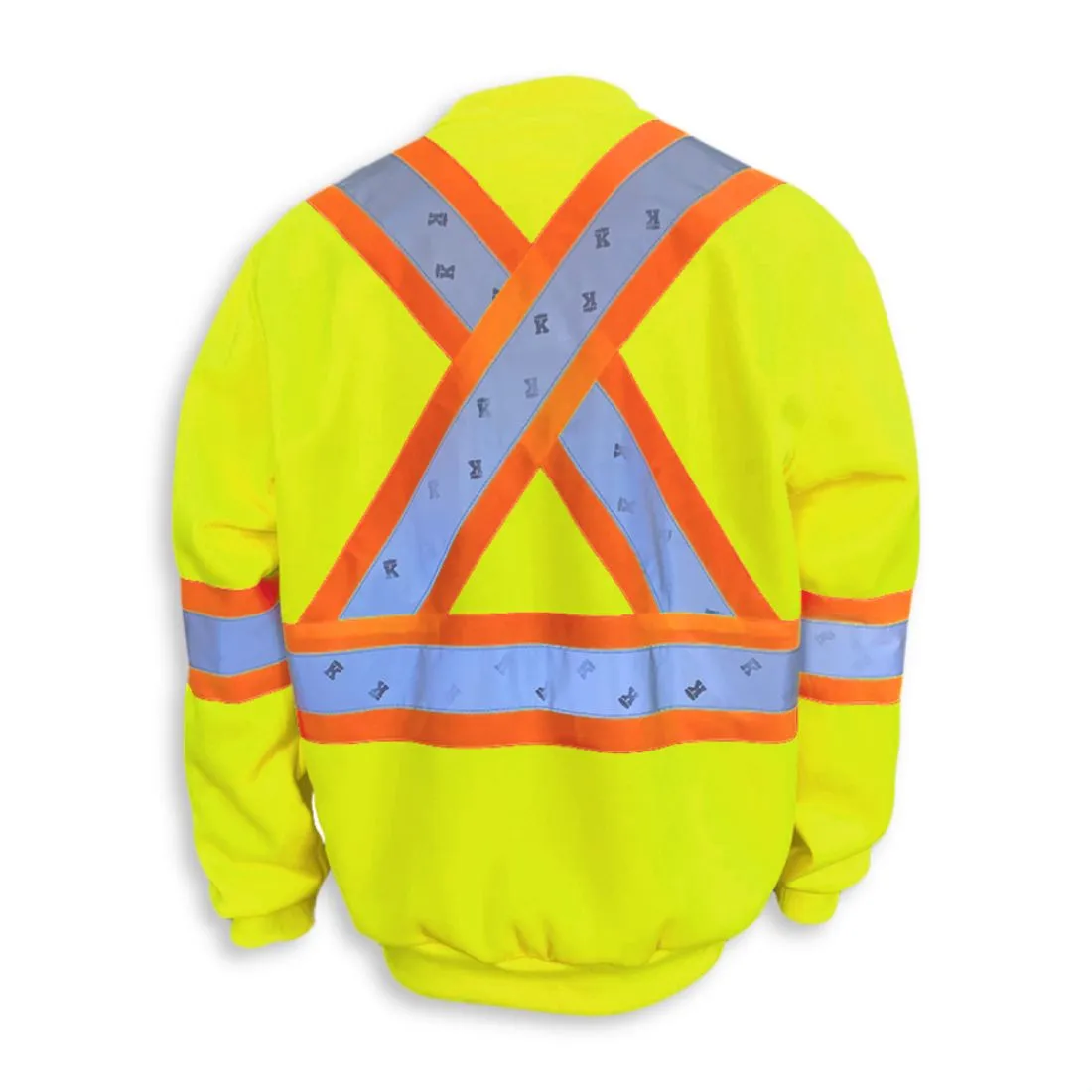 Big K Men's Hi-Vis 11oz Polyester Microfleece Crewneck Sweatshirt BK3559LM