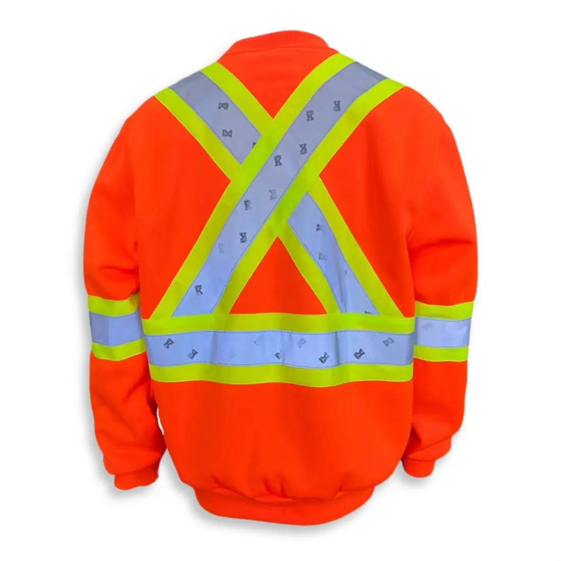 Big K Men's Hi-Vis 11oz Polyester Microfleece Crewneck Sweatshirt BK3559OR