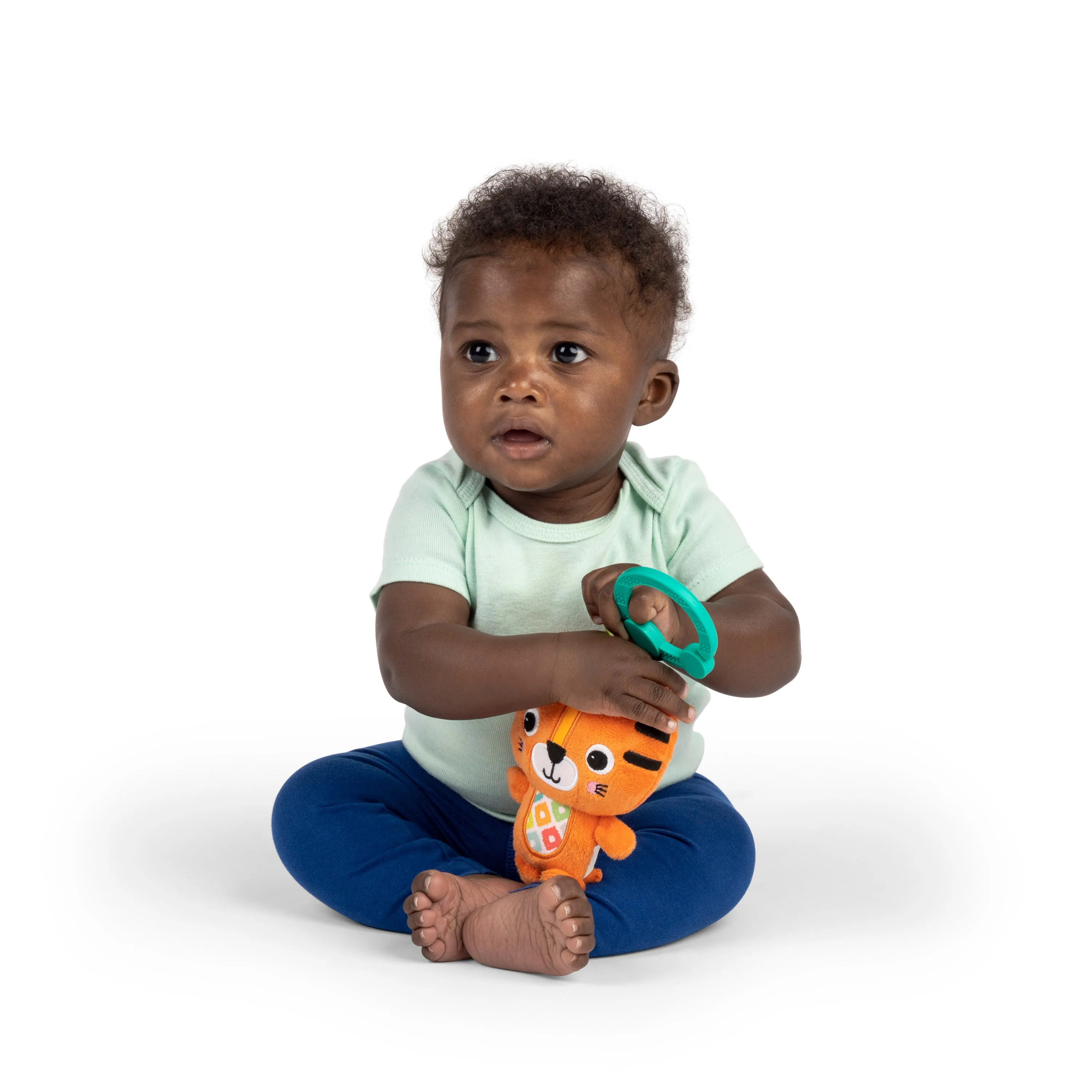 Bright Starts Jingle Joy Reach & Rattle Toy - Tiger - Unisex, Newborn  