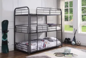 Cairo Gunmetal Bunk Bed (Triple Twin)