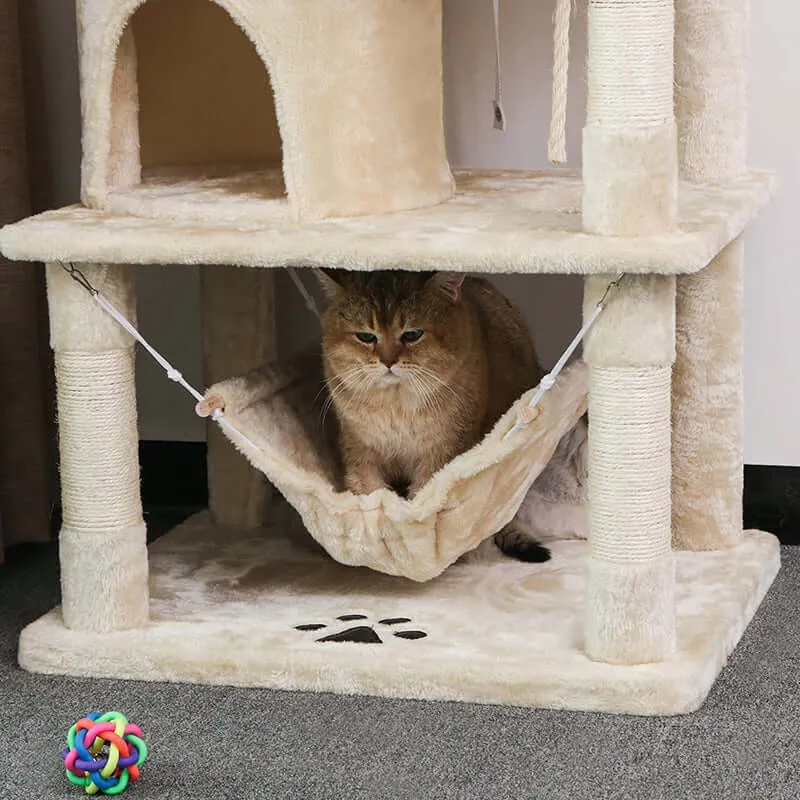 Cat Tree 150CM with Scratching Posts Hammock