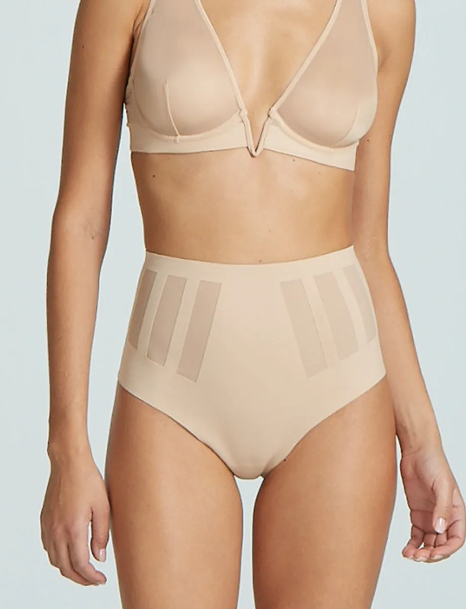 Commando Luxe Control Thong in Beige