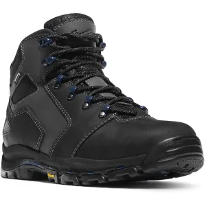 Danner Men`s Boots #13862 |  Vicious 4.5" Black/Blue Vibram Sole Oil & Slip Resistant | Waterproof Gore-TEX | Electrical Hazard Boot Leather