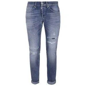 Dondup Chic Distressed Blue Stretch Jeans