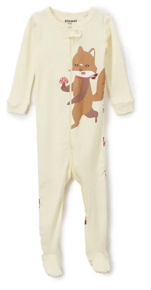 Elowel Baby Girls Footed Fox Pajama Sleeper 100% Cotton (6M-5Y)