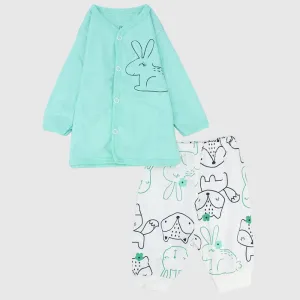 Fox & Bunny Long-Sleeved Pajama