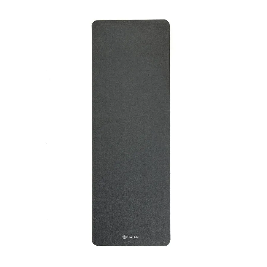 Gaiam Performance Hi Density Pilates 5mm Yoga Mat Black