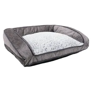 Grey Luxury Plush Sofa Bed