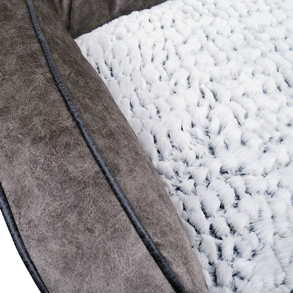 Grey Luxury Plush Sofa Bed