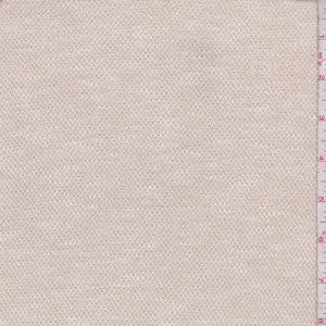 Heather Beige Pique Knit Fabric