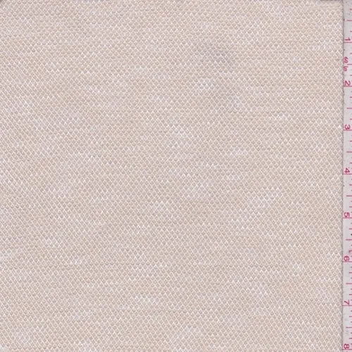 Heather Beige Pique Knit Fabric