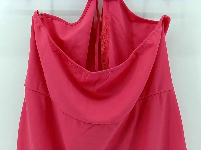 Hot Pink Women's Halter Dress Size 16