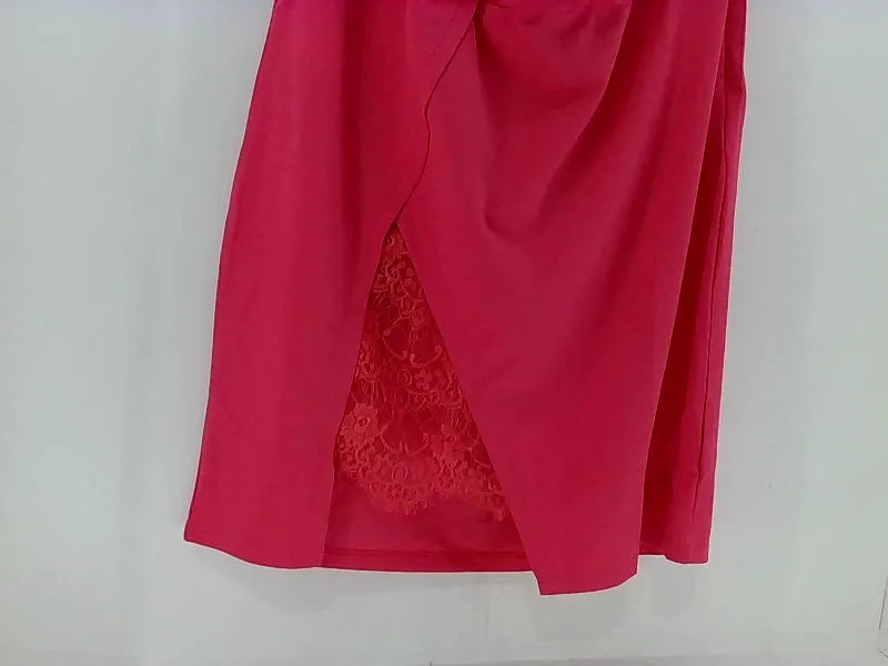 Hot Pink Women's Halter Dress Size 16