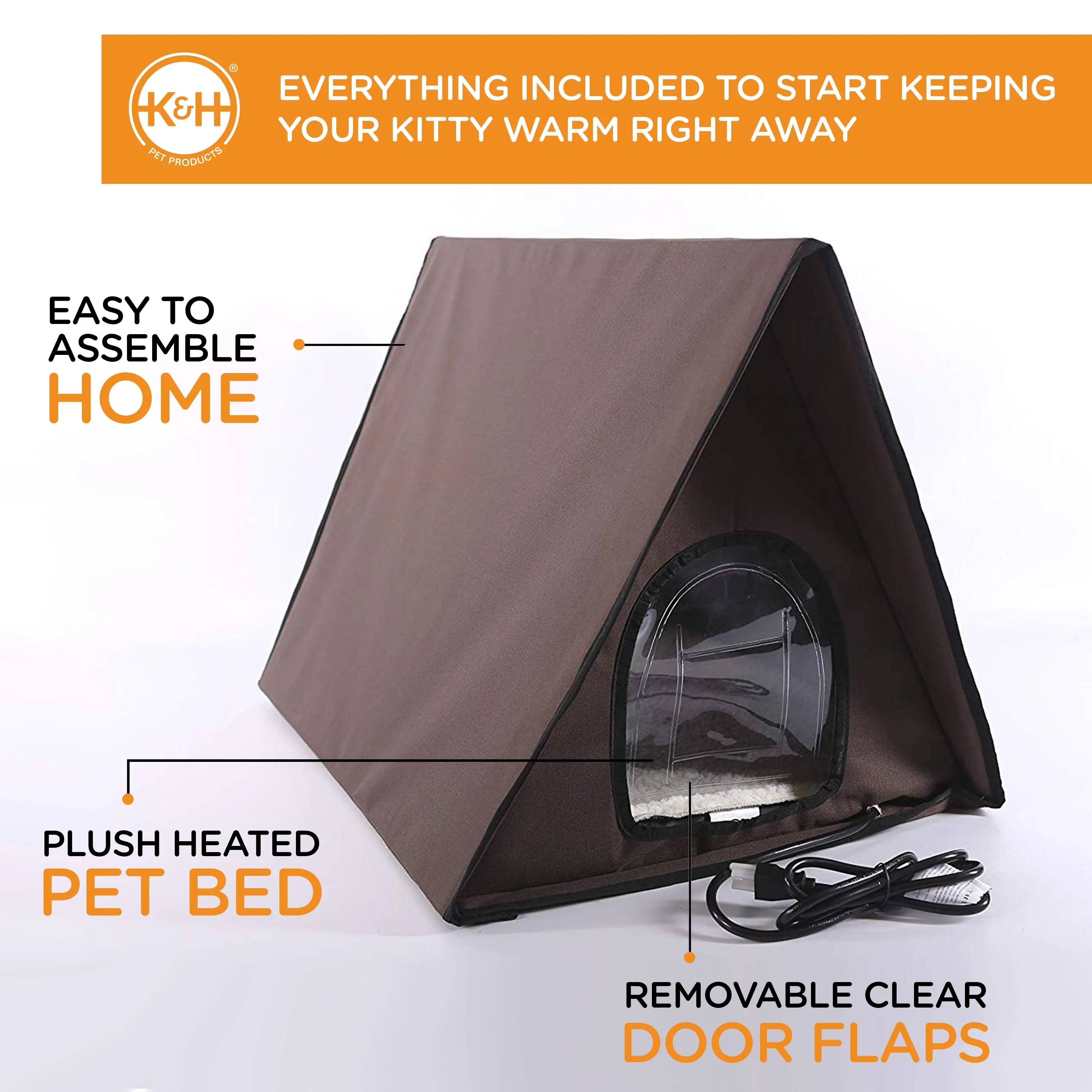 K&H Thermo Outdoor Multi-Kitty A-Frame (Heated & Unheated)