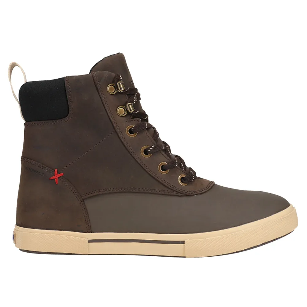 Leather Ankle Deck Lace Up Boots