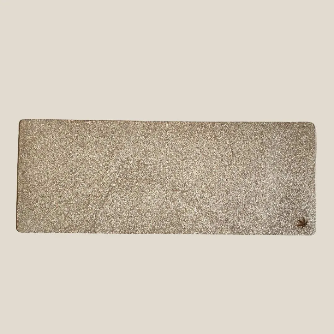 Long Rectangular Hemp Deskmat for Work Space