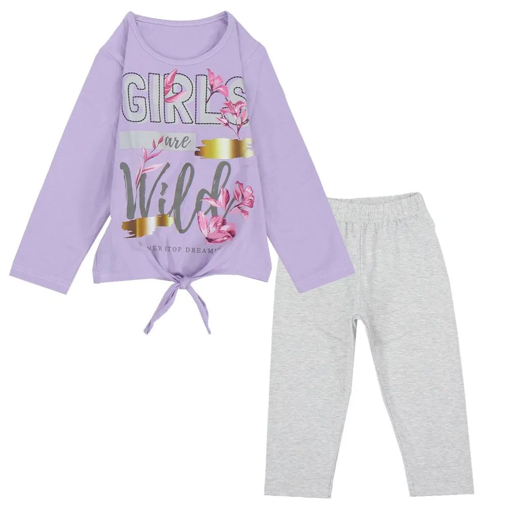 Long-Sleeved "Girls Are Wild" Pajama