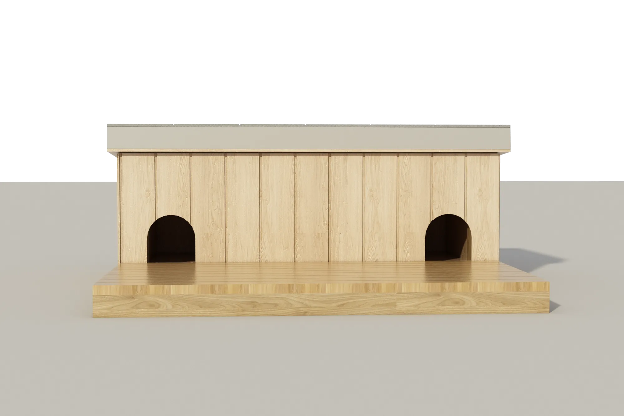 Multiple Medium sized Dog House with Patio Free DIY Plans - Pet Puppy Outdoor Shelter Kennel Doghouse