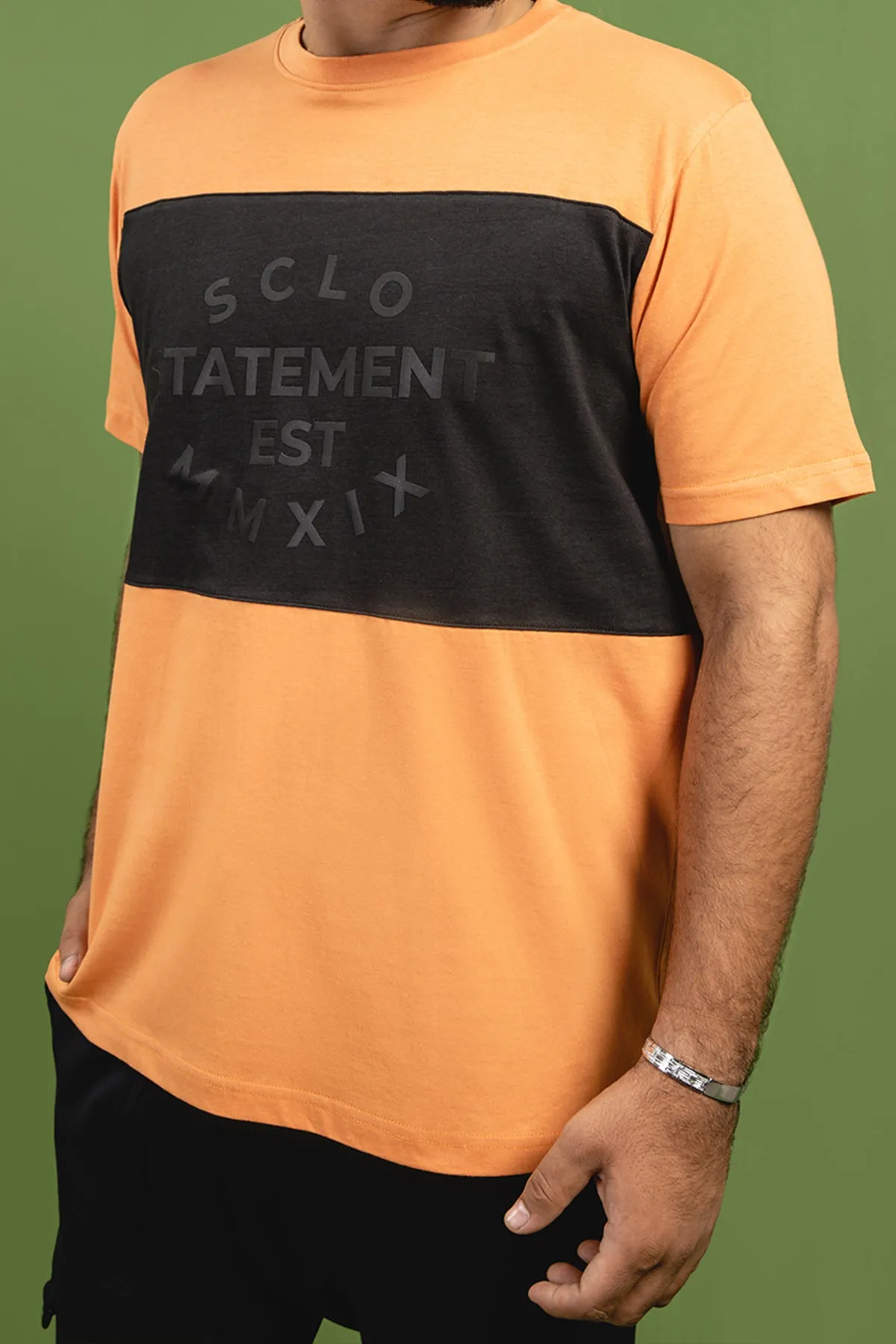 Orange SCLO Statement T-Shirt - S23 - MT0301R