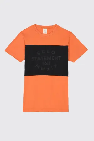 Orange SCLO Statement T-Shirt - S23 - MT0301R