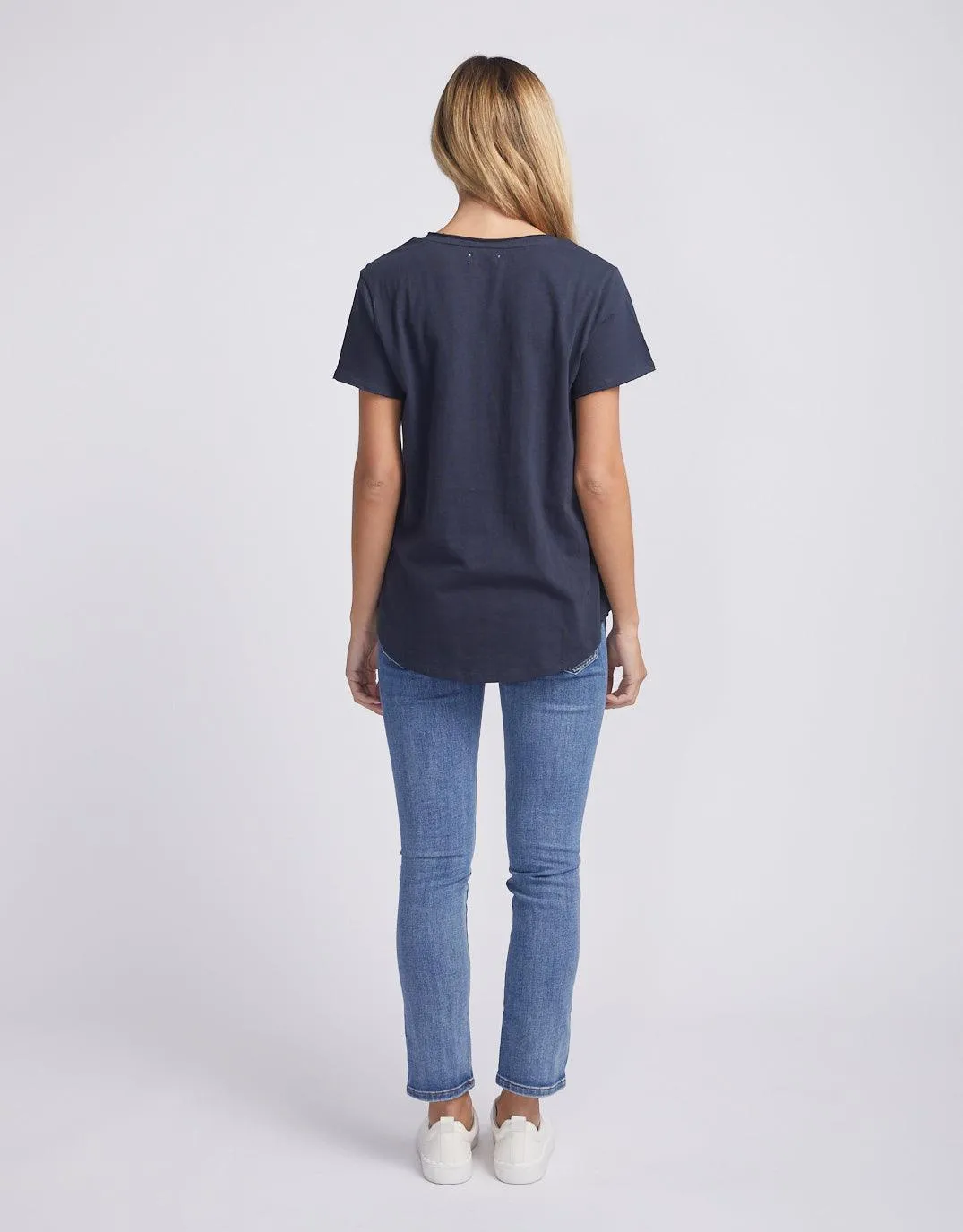 Original V Neck T-Shirt - Navy