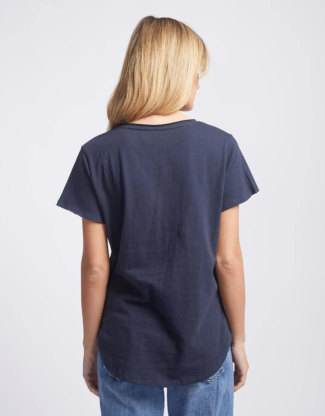 Original V Neck T-Shirt - Navy