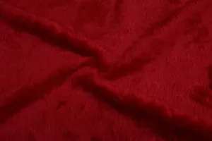 Red Fur Fabric