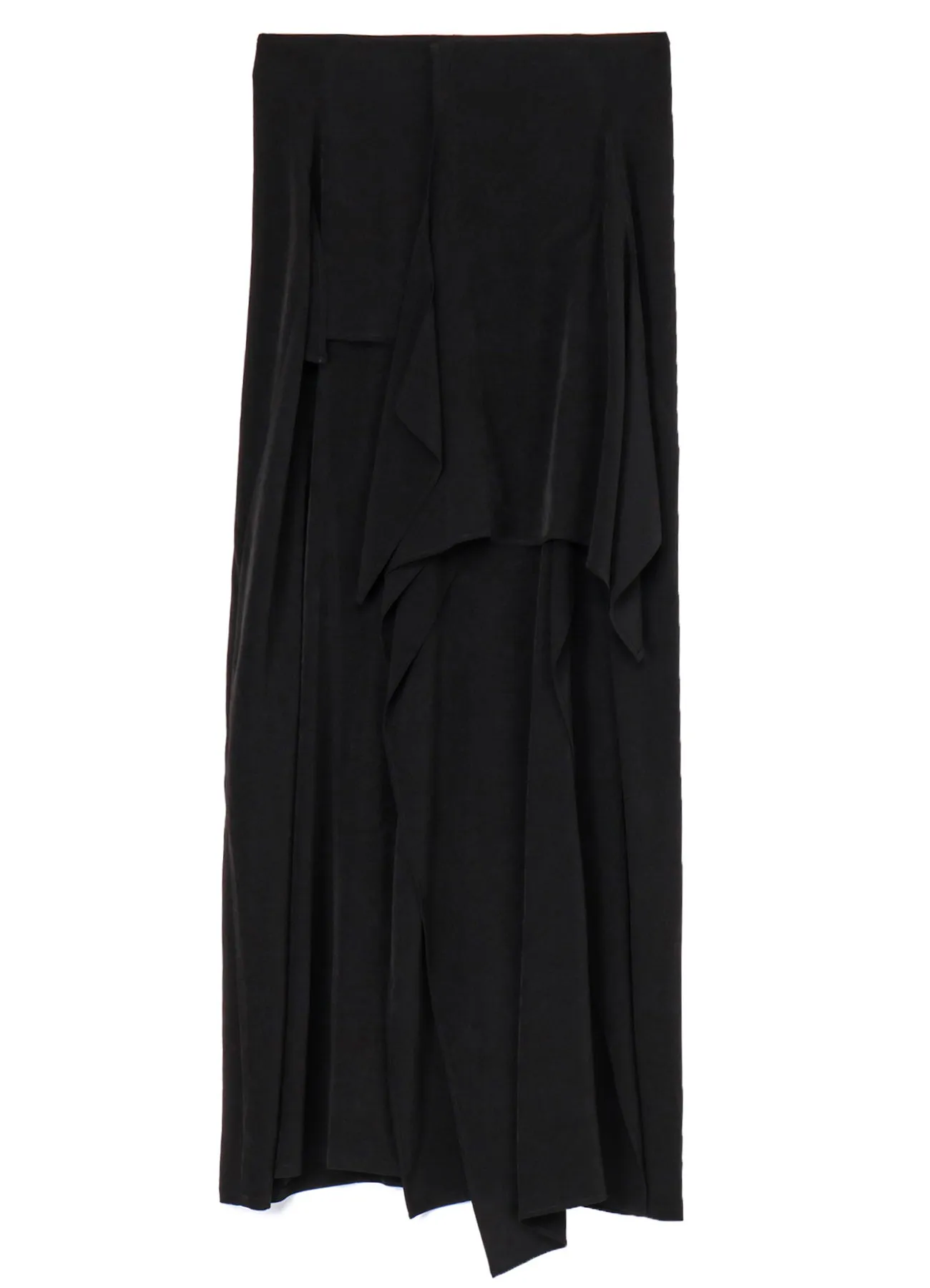 TA/PE CREPE DE CHINE B DRAPED HIGH-WAIST SKIRT