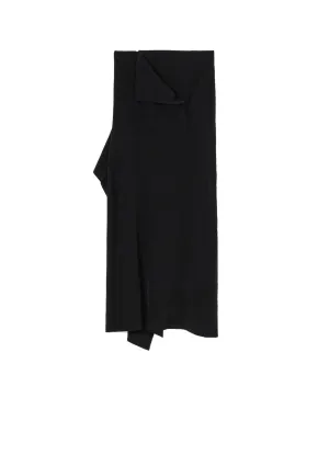 TA/PE CREPE DE CHINE B DRAPED HIGH-WAIST SKIRT