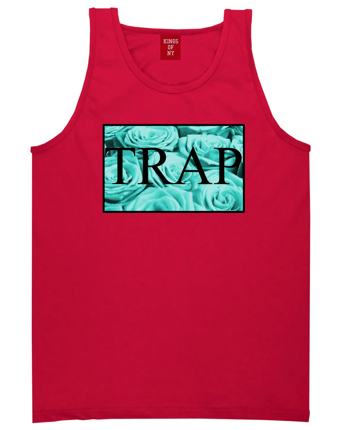 Trap Floral Pattern Tank Top