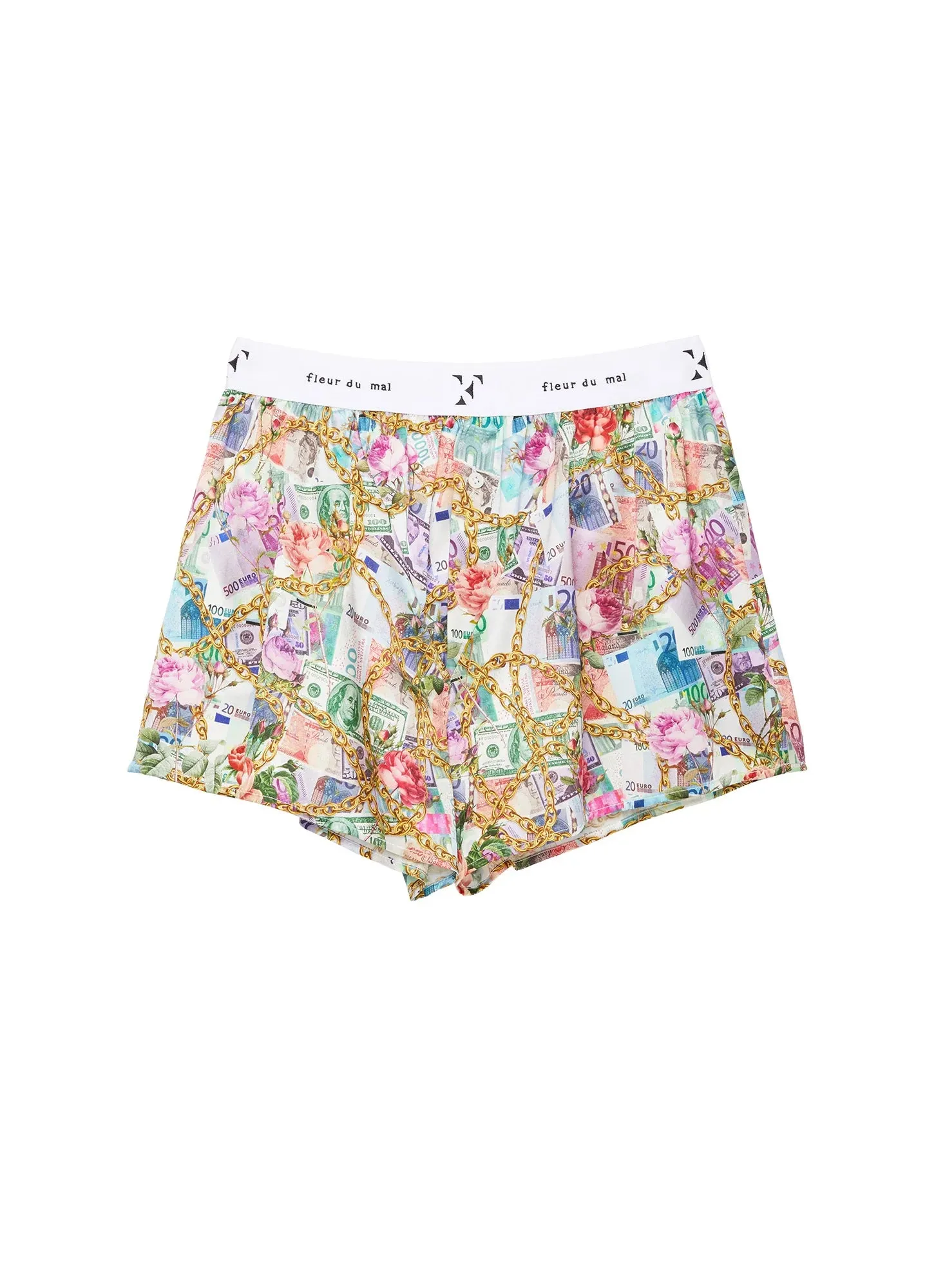 Unisex Silk Boxer Shorts in So Money