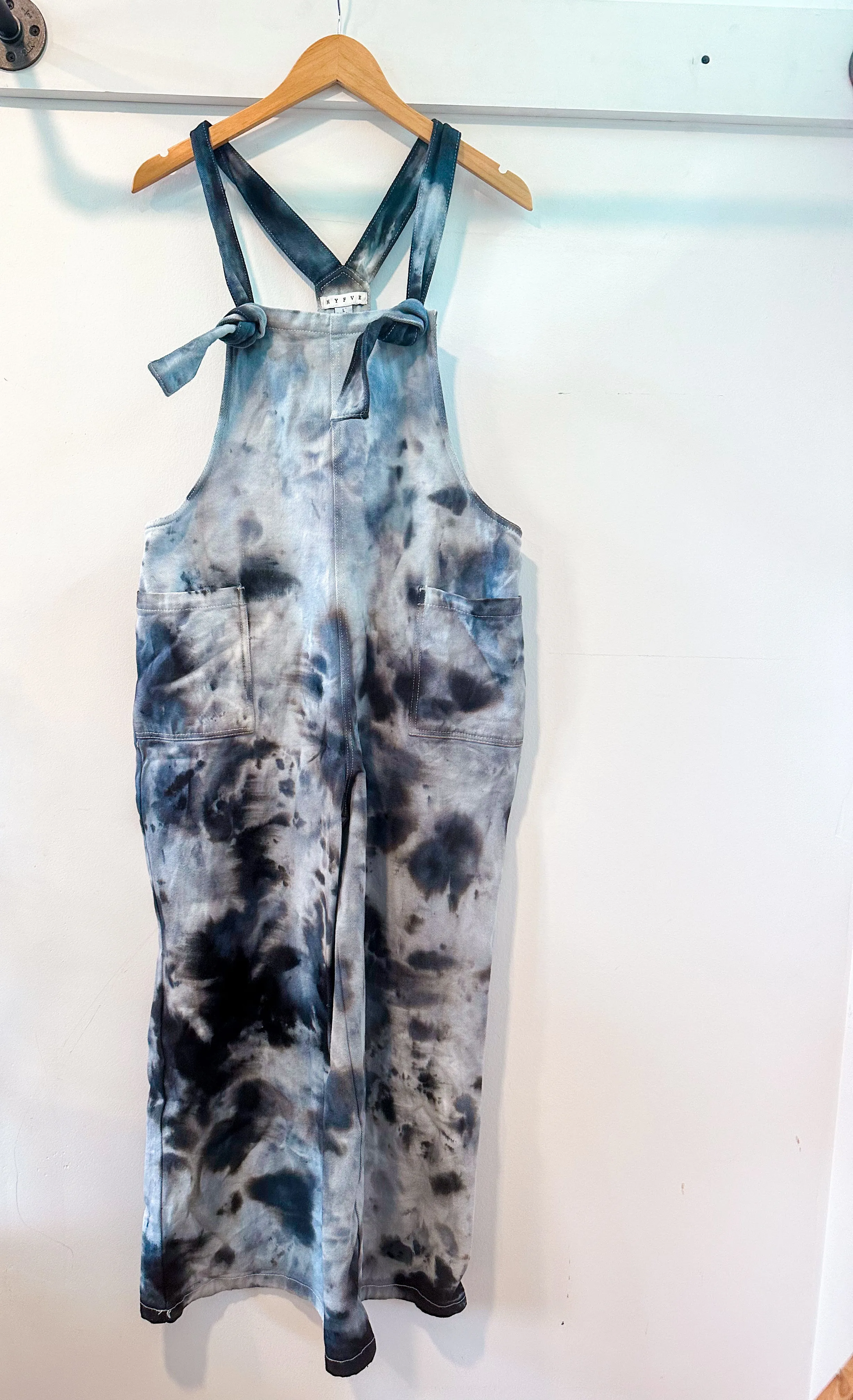 Wide Leg Tie Dye Overall