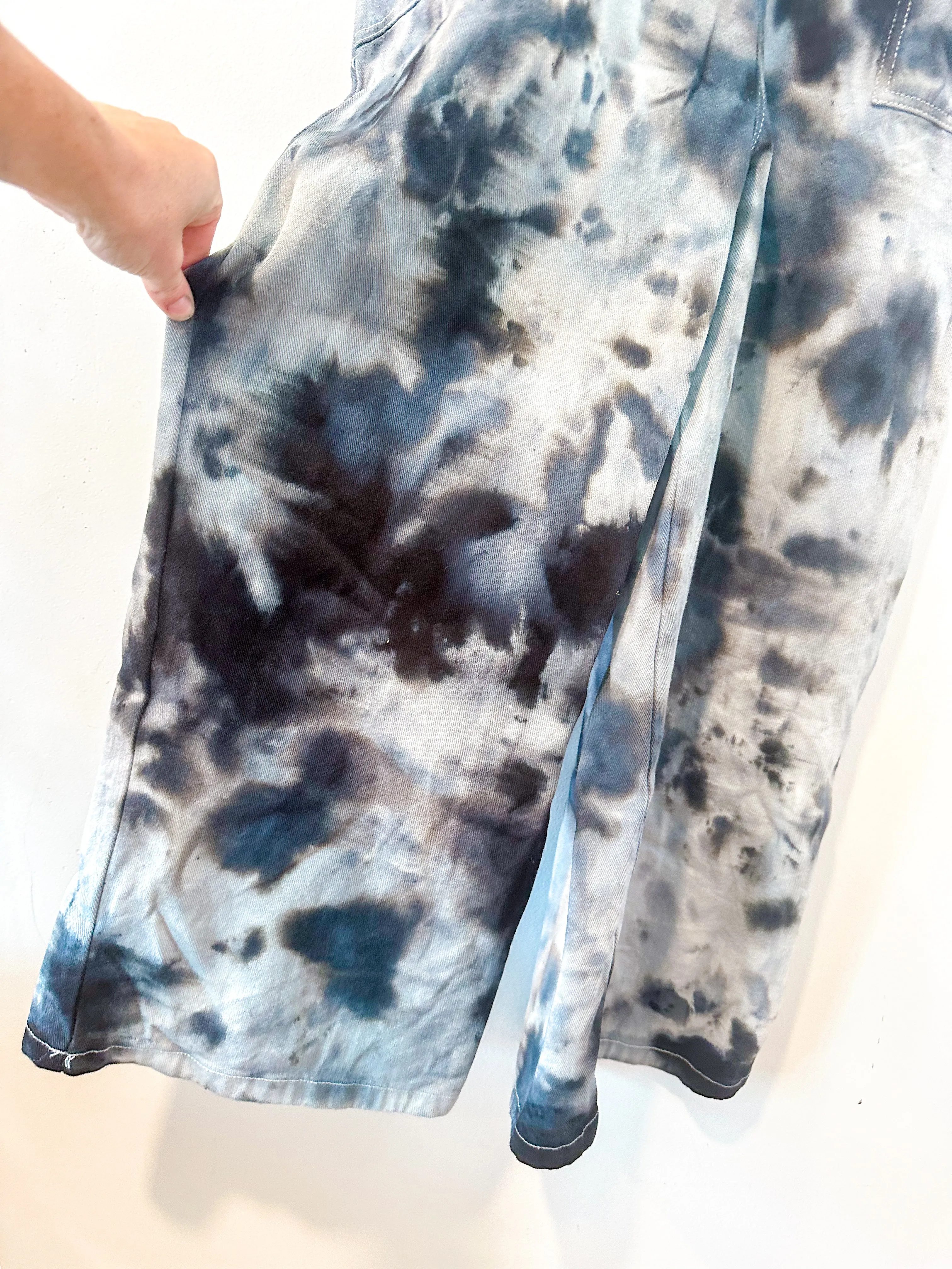 Wide Leg Tie Dye Overall