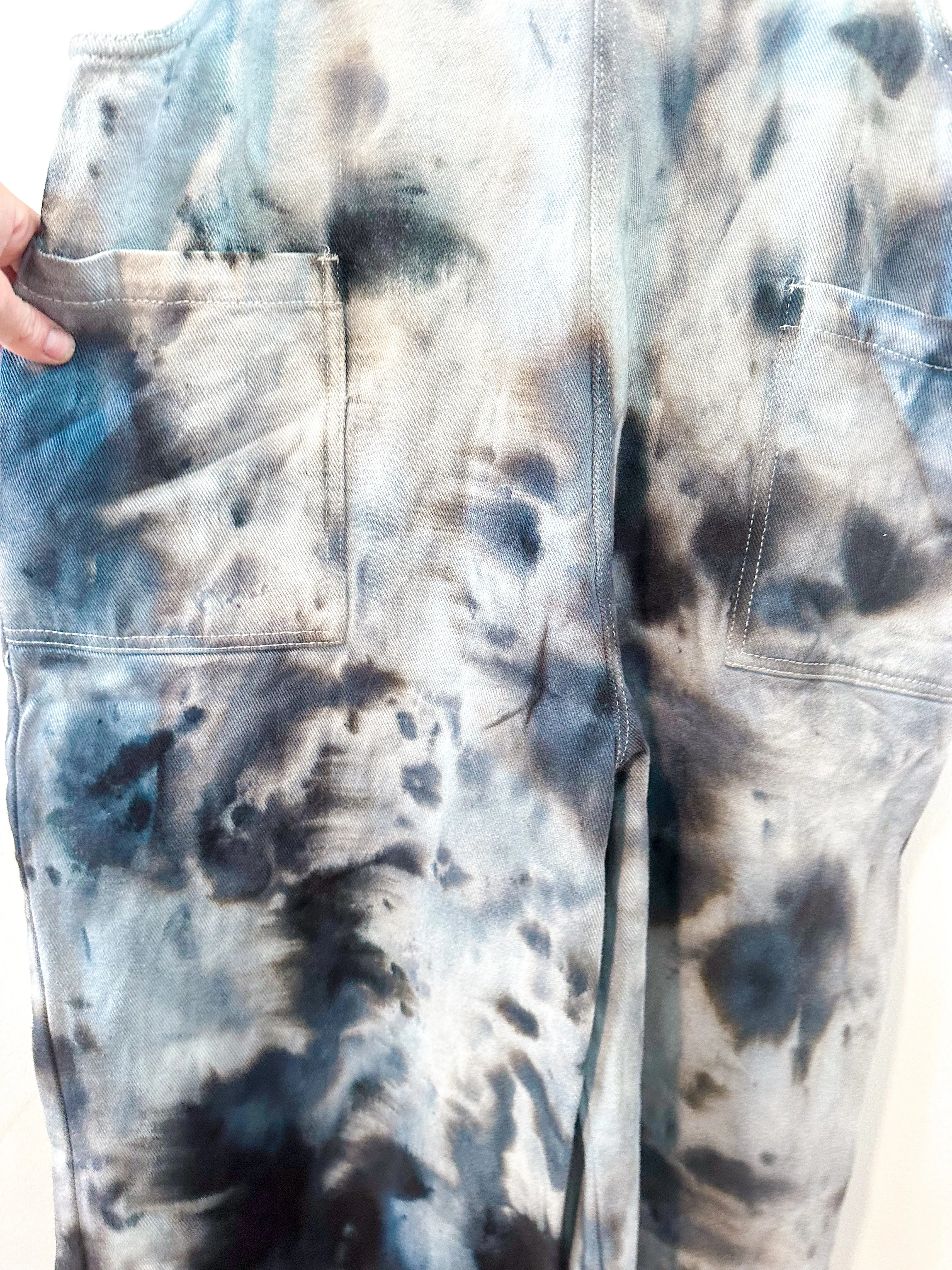 Wide Leg Tie Dye Overall