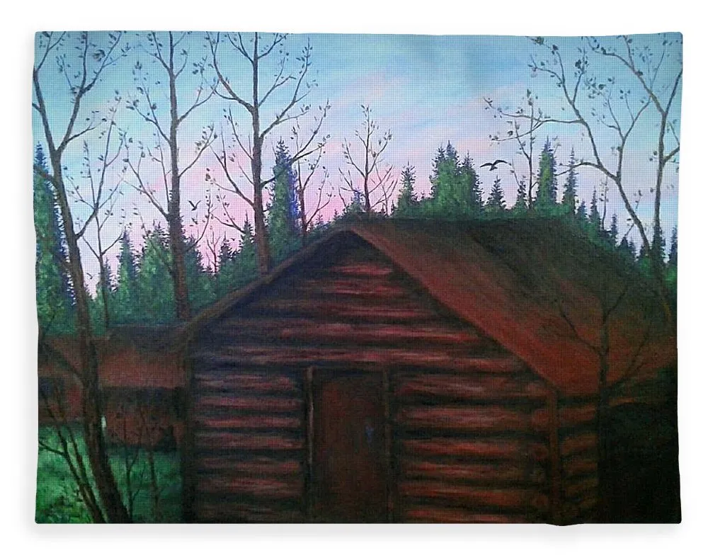 Wooden Cabin - Blanket